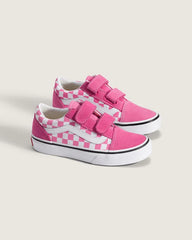Little Kids Old Skool V Checkerboard Shoe - Checkerboard Fizz Pink