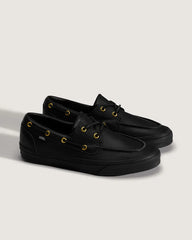 2-Eyelet Boat Shoe - Black