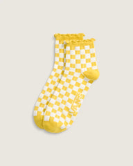 Rufflen Low Crew Socks - Dusty Gold