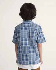 Kids Larkspur Plaid Shirt - True Navy Blue