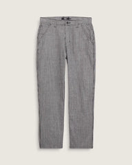 Chore Loose Stripe Denim Pants - Black / White