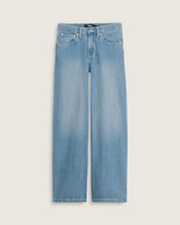 Check-5 Low Rise Baggy Pants - Stonewash Blue