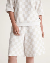 Long Sweat Shorts - Egret White