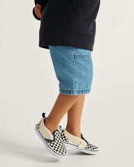Toddler Classic Slip-On V Checkerboard Shoe - Checkerboard Black / White