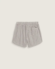 Pull On Stripe Shorts - Black-White
