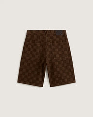 Check-5 Baggy Denim Shorts - Demitasse Brown
