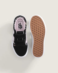 Little Kids Old Skool V Shoe - Glow-in-the-Dark Black / Pastel Pink