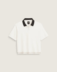 Swing Knit Polo Shirt - Marshmallow White