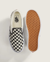 Classic Slip-On Checkerboard Shoe - Checkerboard Black / White