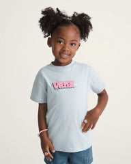 Little Kids Bubble Vans T-Shirt - Dawn Mist Blue