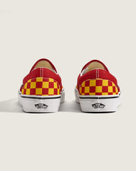 Game Day Classic Slip-On Checkerboard Shoe - Checkerboard Yellow / Red