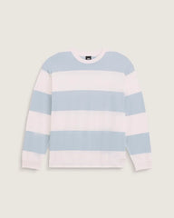 Rugby Stripe Long Sleeve Shirt - Pale Petal Pink