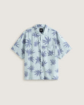 Van Doren Printed Camp T-Shirt - Dawn Mist Blue