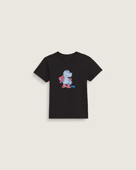 Little Kids Prehistoric Skater T-Shirt - Black
