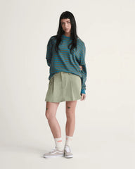 Authentic Chino Mini Skirt - Soft Sage Green