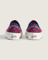 Premium Authentic Checkerboard Shoe - Checkerboard Red / Blue
