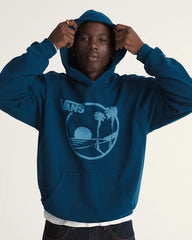 Waffle Shop Sun Vans Style Pullover Hoodie - Navy Blue