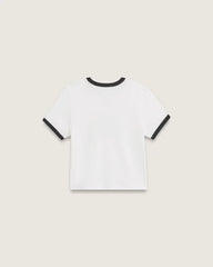 Kids Trademarked Ringer T-Shirt - White