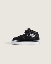 Toddler Half Cab Decon Shoe - Suede Black / White