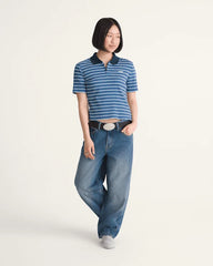Check-5 Mid Rise Barrel Pants - Vintage Indigo