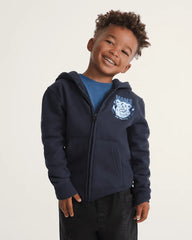 Little Kids Dizzy Bear Zip Hoodie - Parisian Night Blue