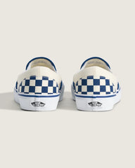 Classic Slip-On Checkerboard Shoe - Checkerboard True Blue / White