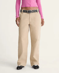 Chore Mid Rise Straight Pants - Incense Brown