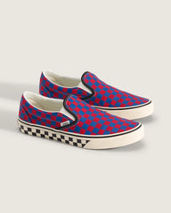Classic Slip-On Checkerboard Shoe - Checkerboard Red / Blue