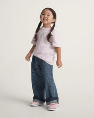 Little Kids Eunice Elastic Denim Pants - Dark Rinse
