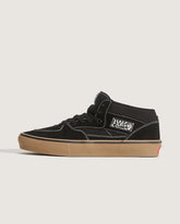 Skate Half Cab Shoe - Gum Black / White