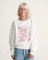Kids Flow Field Crew Sweatshirt - Marshmallow White