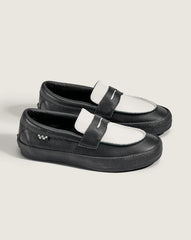 Skate Loafer Shoe - Black / White