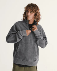 Quarter Zip Sweatshirt - Black