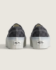 Authentic Checkerboard Platform Shoe - Checkerboard Charcoal / Black