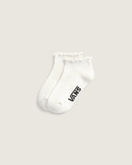 Kids Rufflen Low Crew Socks - Marshmallow