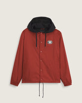 Torrey Hooded Coaches Jacket - Poppy Ember Red