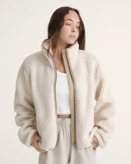 Misty Fog High Pile Jacket - Egret Beige