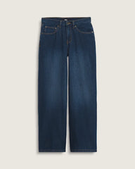 Check-5 Low Rise Baggy Pants - Dark Rinse Blue
