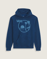 Waffle Shop Sun Vans Style Pullover Hoodie - Navy Blue