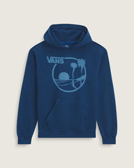 Waffle Shop Sun Vans Style Pullover Hoodie - Navy Blue