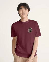 Raccoon Sign T-Shirt - Burgundy Red