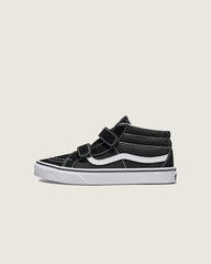 Big Kids Sk8-Mid V Shoe - Black / True White