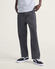 Skate Check-5 Loose Denim Pants - Black