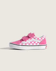 Little Kids Old Skool V Checkerboard Shoe - Checkerboard Fizz Pink