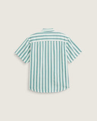 Lawson Stripe Shirt - White / Vivid Verdant Green