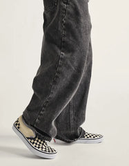 Little Kids Classic Slip-On Checkerboard Shoe - Checkerboard Black / White