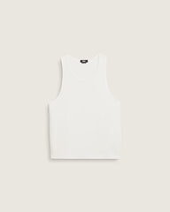 Premium Waffle Tank Top - Egret White