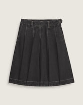 Authentic Chino Denim Skirt - Rinse Black