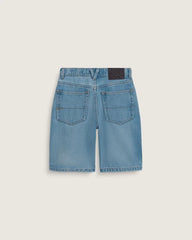 Kids Check-5 Baggy Denim Shorts - Stonewash Blue