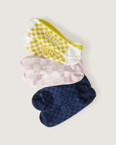 Vans Check Canoodle Socks - Dusty Gold